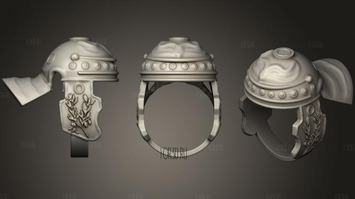 Roman Helmet Ring 3d stl модель для ЧПУ
